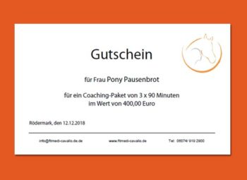 Gutschein für Pony Pausenbrot
